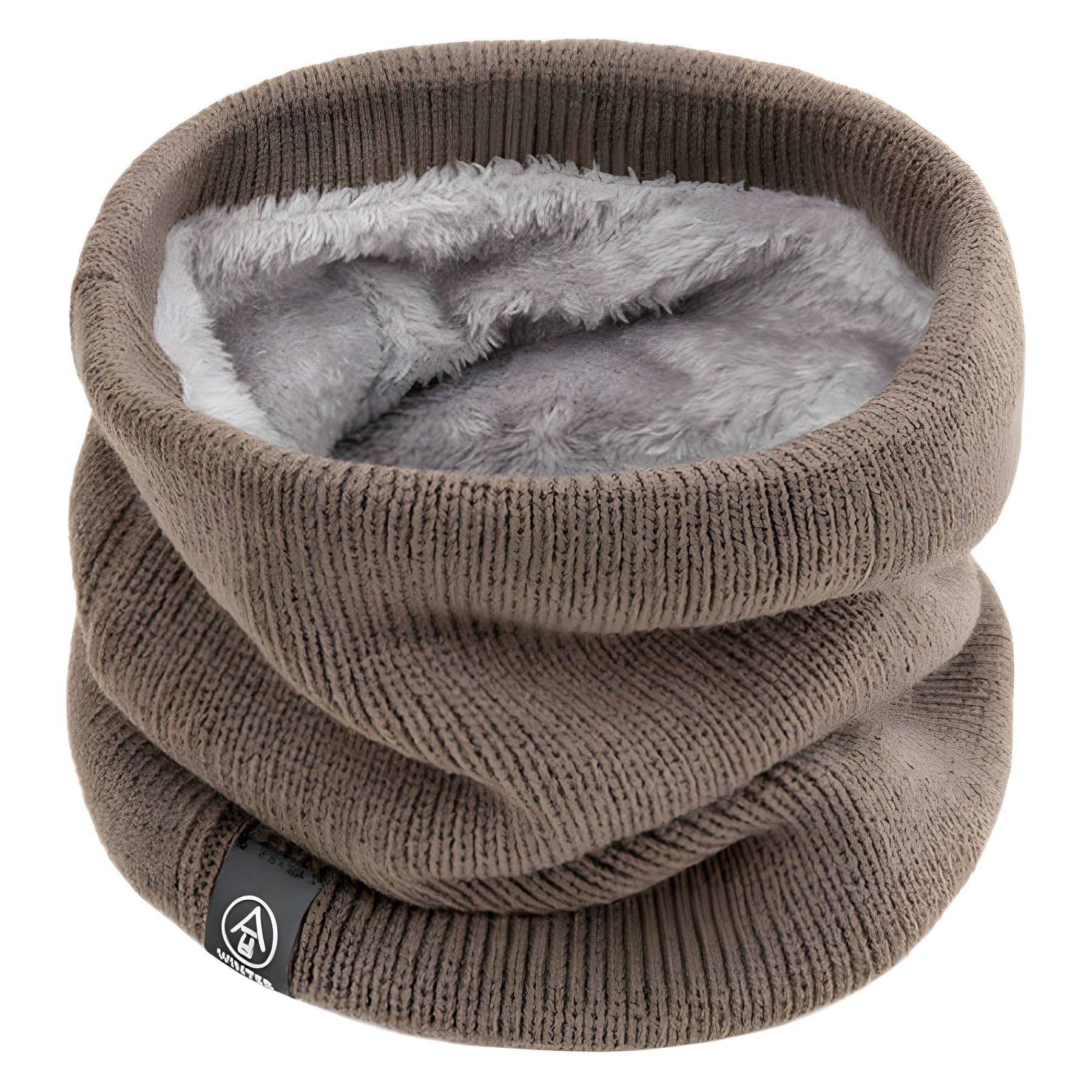 Универсальная knitted шея-воротник, зимний шарф из флиса, унисекс, несколько цветов