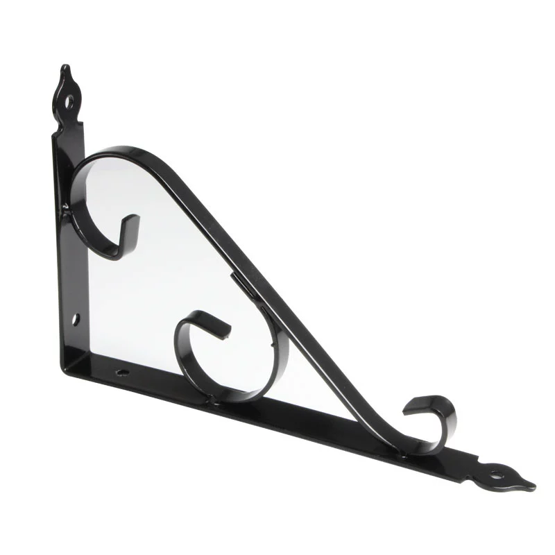 Thick triangle bracket bracket, iron art bookshelf layer shelf partition fixing support wall plants on the wall, marble frame