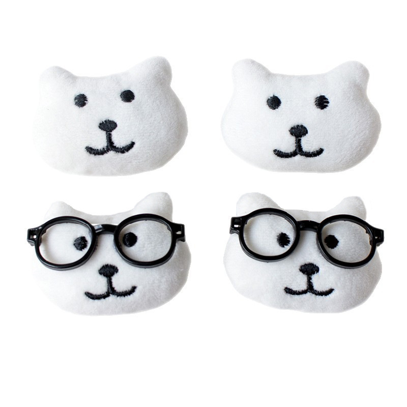 ホット販売ぬいぐるみ漫画メガネクマジュエリーアクセサリー diy 材料卸売 pj1779|undefined