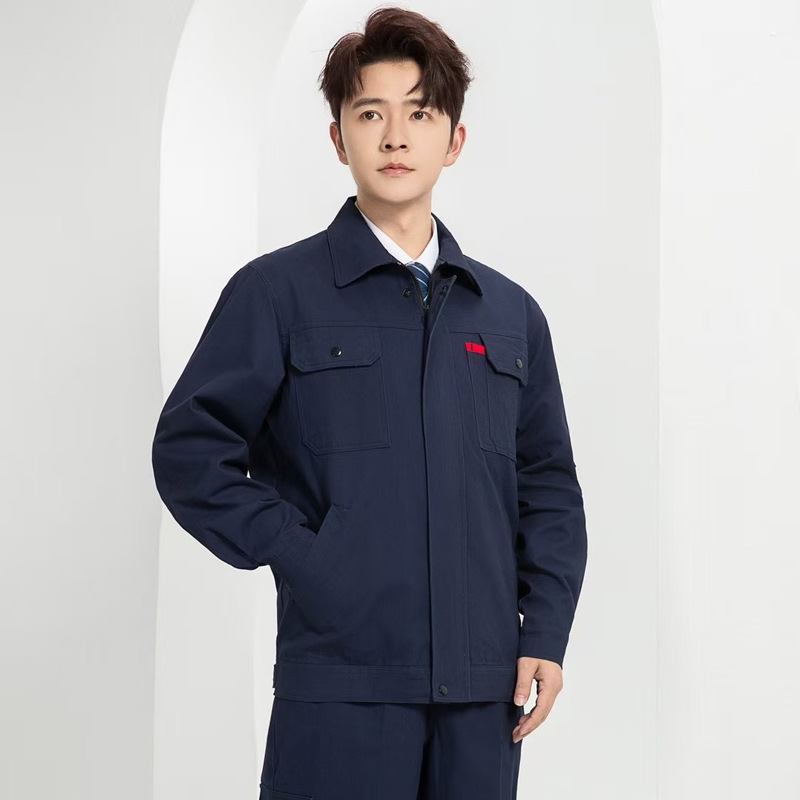 春秋工作服男装长袖耐磨耐脏厂服电焊车间工厂秋季劳保服工服工装|undefined