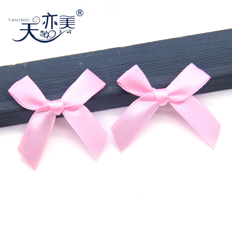 Fabricante en stock 1cm cinta anudada a mano accesorios textiles cinta arco producción