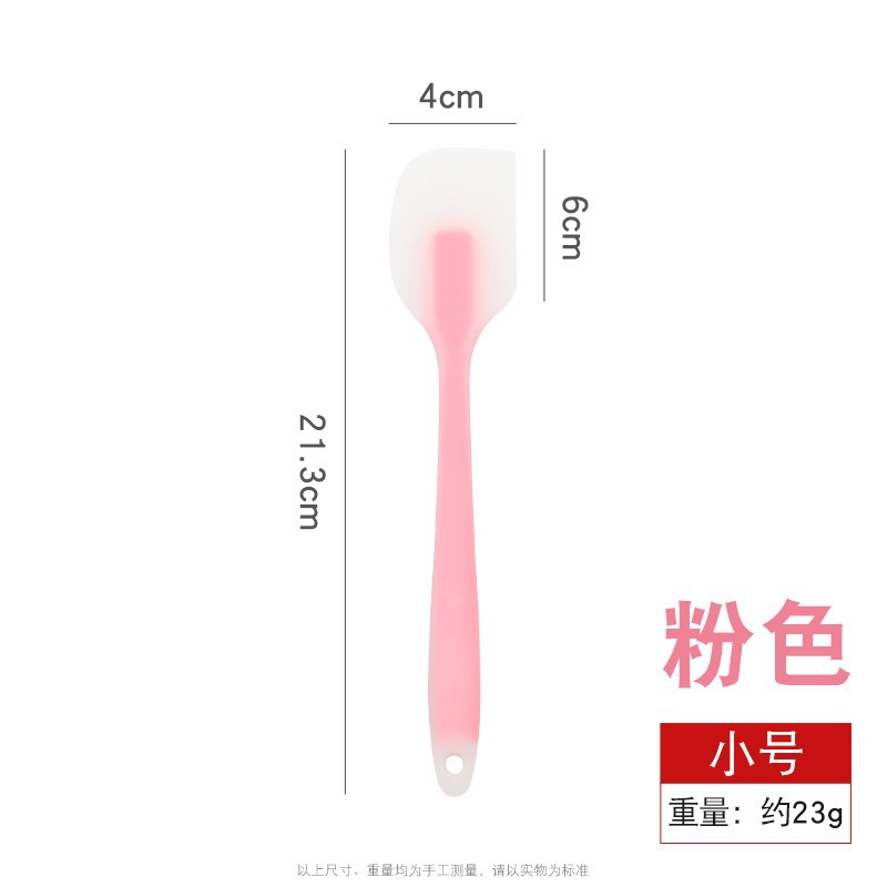 Raspador de silicona translúcido todo en uno para hornear pastel resistente a altas temperaturas de grado alimenticio raspador de crema cuchillo de mantequilla espátula de mermelada