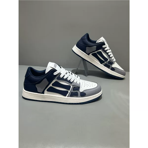 B Men's Shoes 2025 Autum New Casual Shoes Low-Cut Breathable Leather Panel Shoes Fashionable Versatile Lightweight Men's White Shoes
