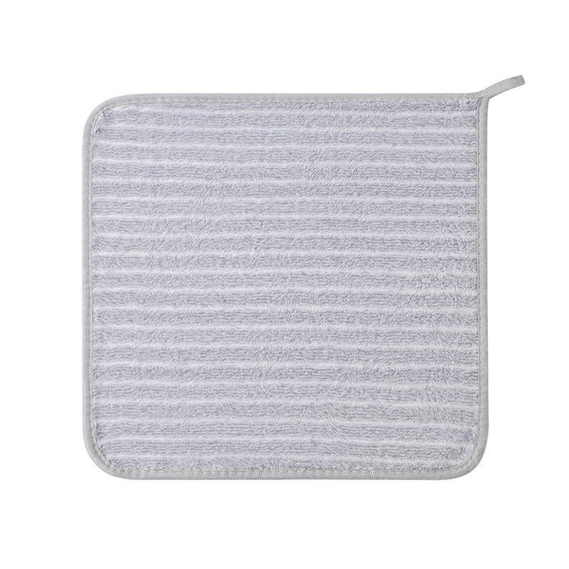 대나무 숯 줄무늬 걸레 그레이