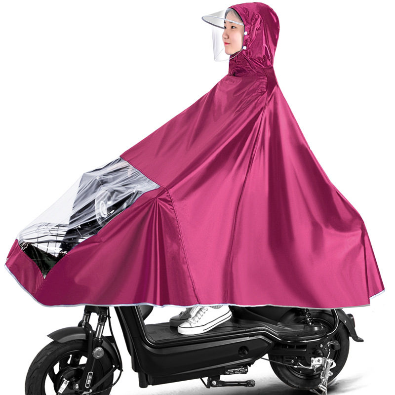 Impermeable batería eléctrica motocicleta poncho bicicleta extra grande engrosada hombres y mujeres largo cuerpo completo poncho a prueba de lluvia