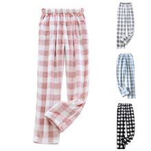 Z 75657 Warm Flannel Loose Pajama Pants ��ů������˯��