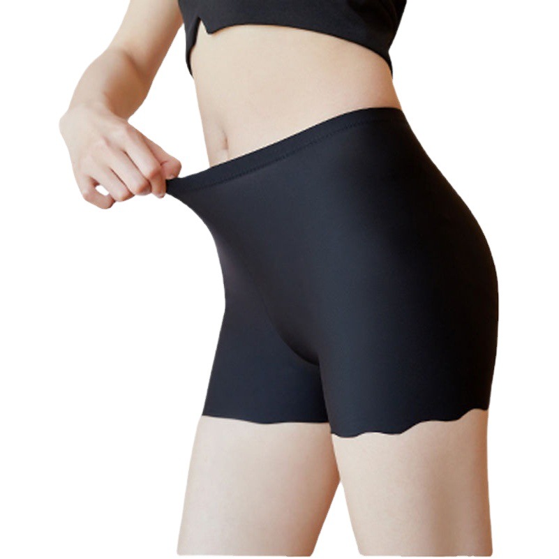 Safety pants women's summer anti-exposure seamless slim-fit Ice Silk tight insurance leggings women's shorts plus size underwear