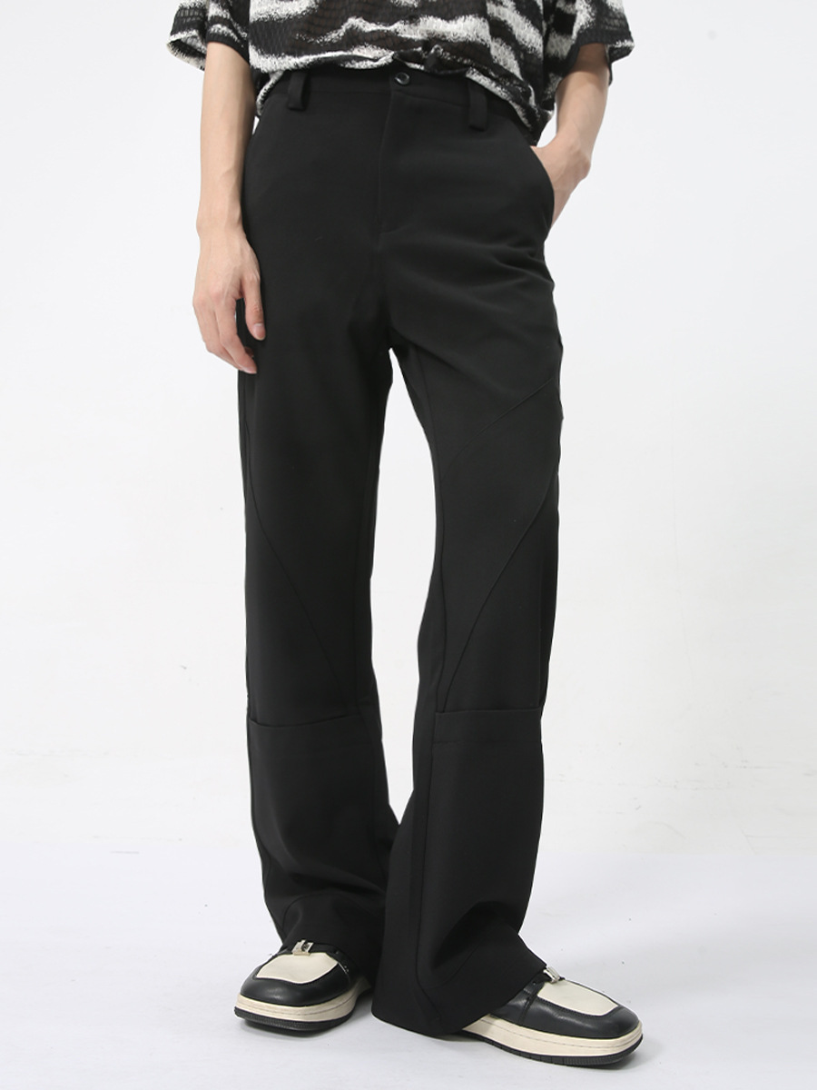 MTLCLOTHES Hombres| 2024 verano nuevo producto ligero de lujo simple sensación de caída ligera pantalones casuales de color sólido