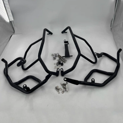 Motorcycle bumper Upper and Lower Bumpers - a-set-of-upper-and-lower-guardrail-outlet-quality-black