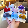 Rabbit, winter hairgrip, cute cartoon plush hair accessory for princess, new collection, internet celebrity