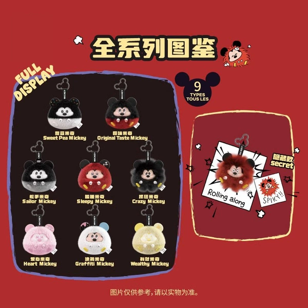 Disney Mickey Fun Collision Series Glue Plush Blind Box [Please take 8 photos of the end box]