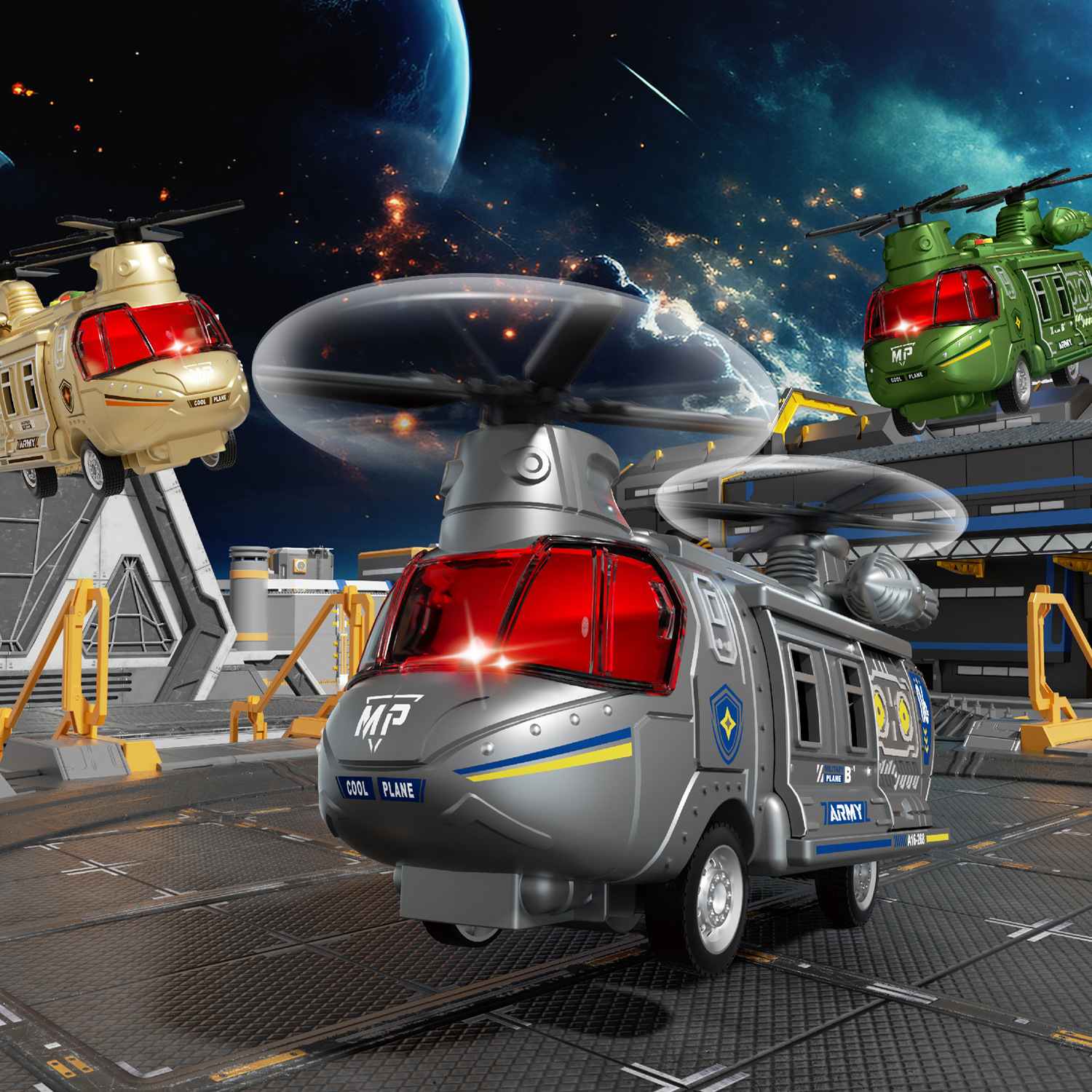 Simulation Inertial Sound and Light Chinook Double Propeller Helicopter Transport Aircraft Story Machine Model Children's Toy Gift