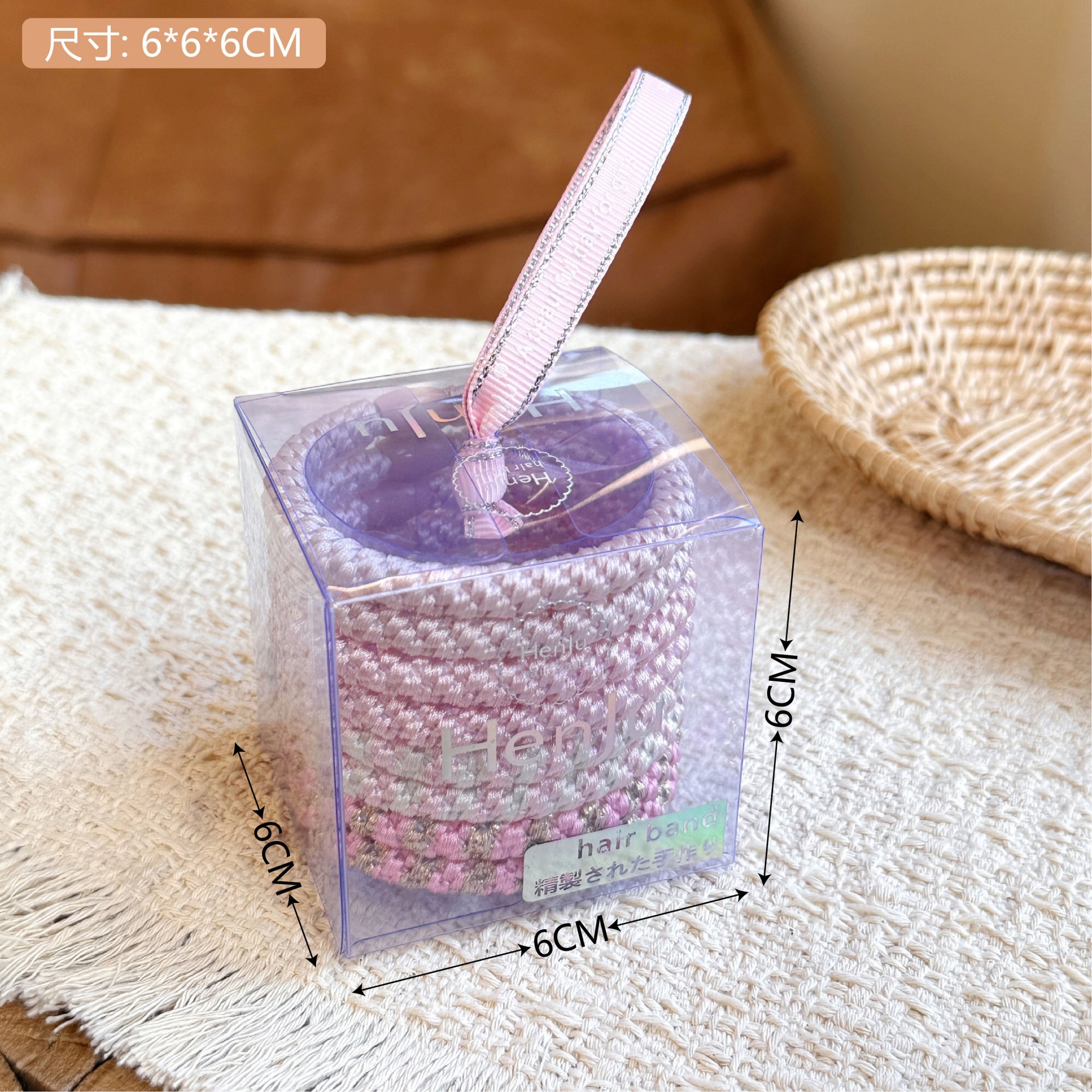 Chica de 100 piezas de color caramelo banda de goma básica banda de pelo cuerda de pelo tocado estilo coreano simple lazo de Pelo elástico cuerda de pelo de moda