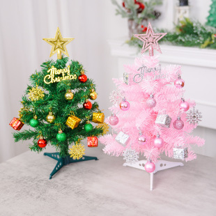 Desktop Christmas Tree 40cm Home Ornaments Amazon Cross Border Christmas PVC Mini Small Tree suit