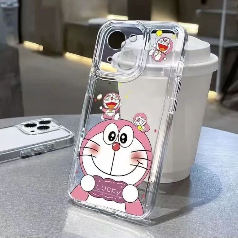 Funda para teléfono iphone16promax para pareja transparente Apple 15 anti-caída 14pro Japón y Corea 13/12 lindo
