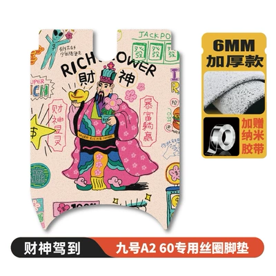 Electric vehicle foot mat | thickened foot mats, modified - no9-a260-floor-mat-god-of-wealth-arrives