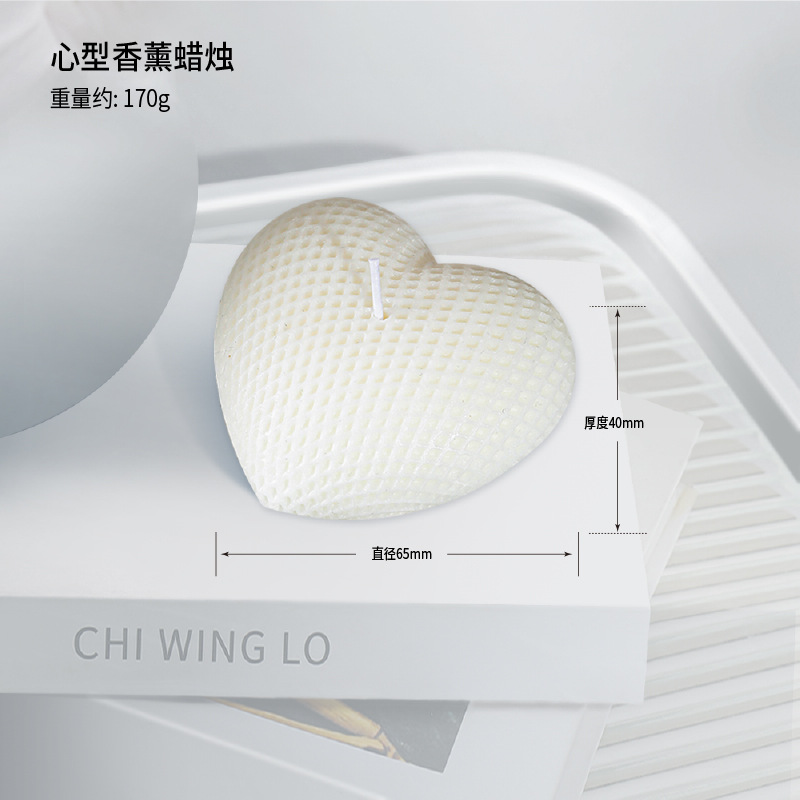 40 velas de aromaterapia de arte de estilo nórdico, modelos calientes, líneas hechas a mano, velas creativas geométricas blancas