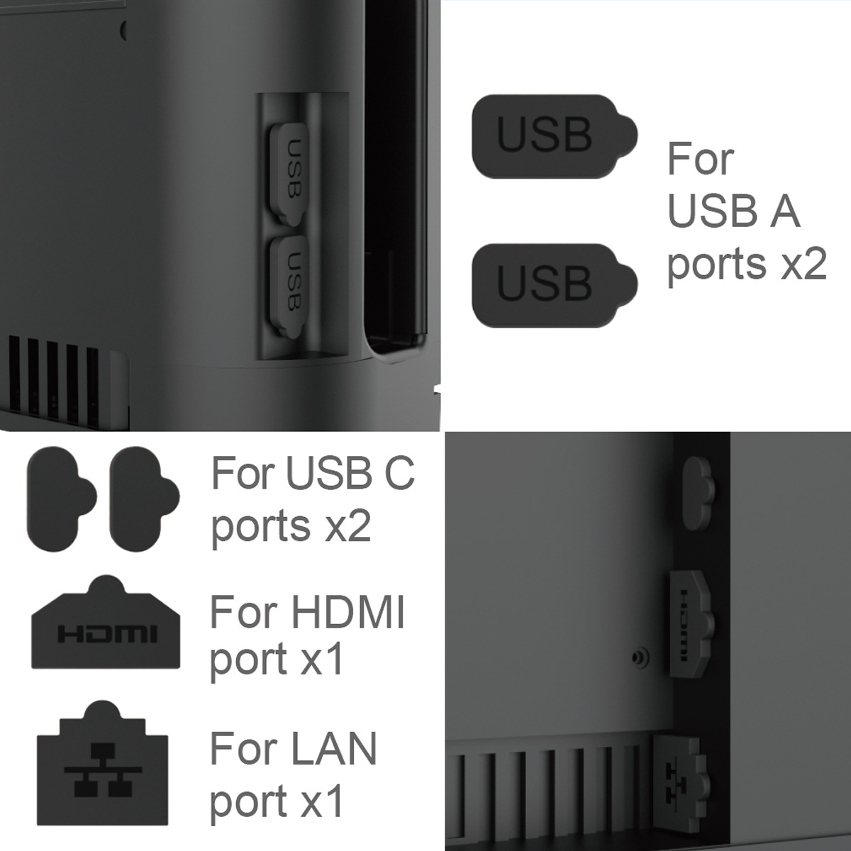 Nintendo Switch 2 generation motherboard dust plug, Nintendo Switch 2 game console 6-in-1 dust plug set PG-SW2120