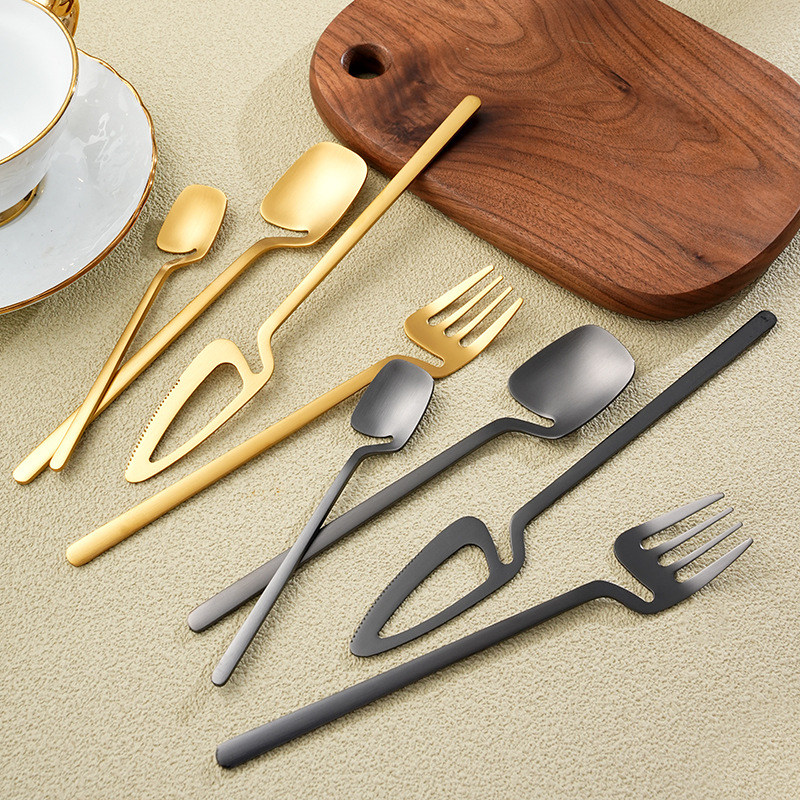 Stainless Steel Coffee Spoon And Fork Set For Dessert And Home_voghion.com