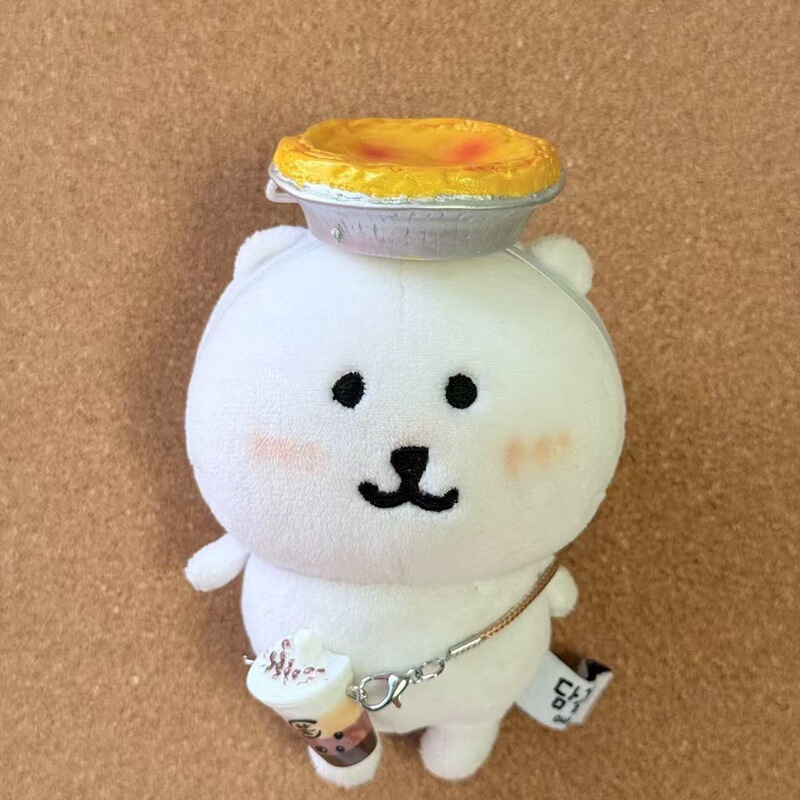 卵のタルトの頭カバーは熊の子供服の10cmの綿の人形のメガネのおもちゃの部品のdiyの部品のかわいいぬいぐるみを嘲笑します。|undefined