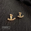 Silver needle, fashionable retro earrings, wholesale