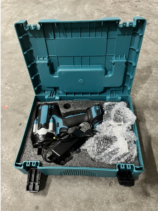 Llave de impacto eléctrica sin escobillas popular de AliExpress, herramienta de reparación de automóviles para trabajadores de estanterías de baterías de litio, 1000 de alto torque.