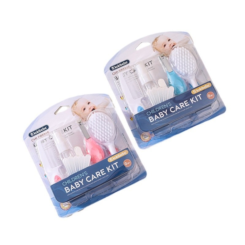 Juego de cuidado del bebé masaje para bebés combinación de cepillo de cuero cabelludo cortaúñas para bebés juego de botella de spray