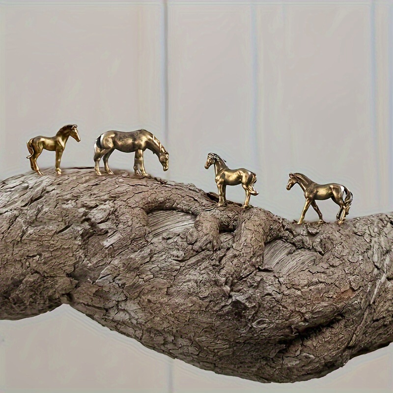 Cross-border bestseller: copper alloy pony ornament, fortune-bringing miniature solid pony ornament, tea pet, desktop decoration Cross-border bestseller: copper alloy pony ornament, fortune-bringing miniature solid pony ornament, tea pet, desktop decoration