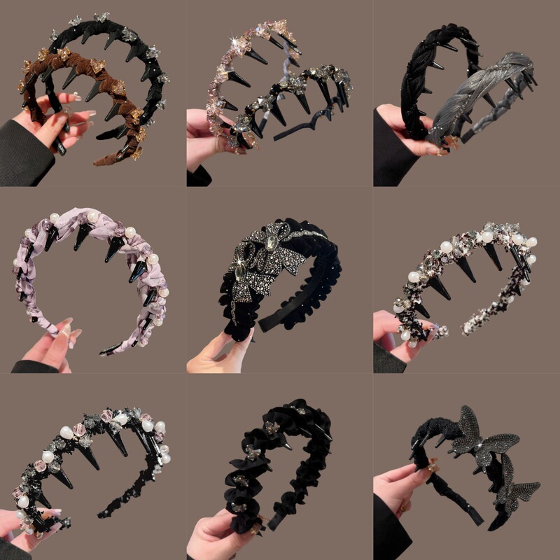 Comb headband collection hair accessories 2026 new style elegant retro headband high crown non-slip hair clip for women wholesale