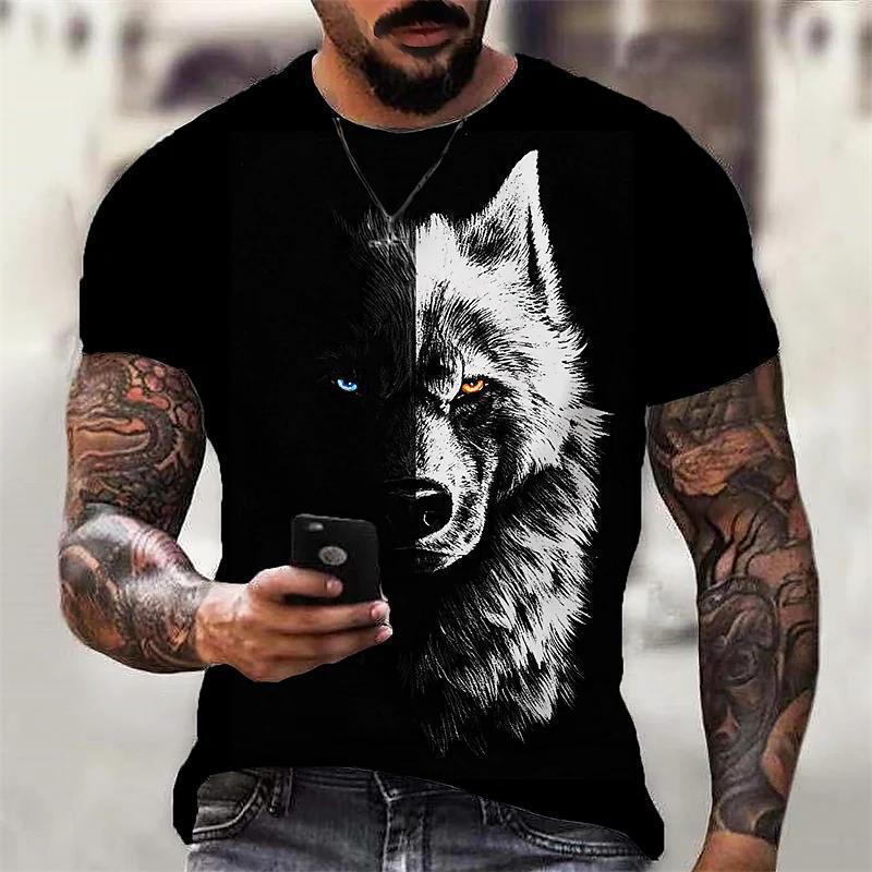 Fashion Men's 2023 New Animal 3D T-Shirt