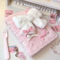 少女心事蝴蝶结A5毛绒卡册ins高颜值3寸小卡拍立得收纳册活页相册