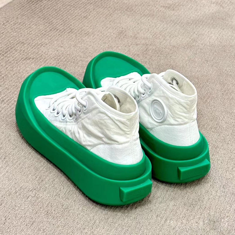 Boardschoenen Zomer Nieuwe Hoge Top Dikke Zolen Grote Tenen Schoenen Mannen En Vrouwen Koppels BA BV Kleine Witte Schoenen Sport Vrije Tijd Canvas_voghion.com