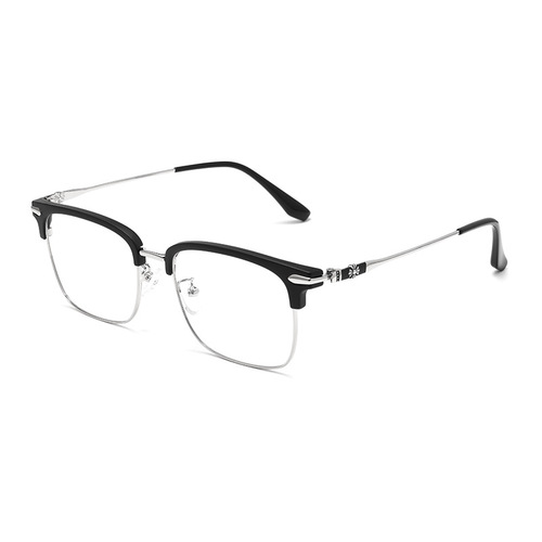 Danyang glasses frame with the same retro eyebrow line frame metal half-frame glasses for men with myopia full-frame glasses frame