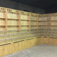 超市干果柜五五谷杂粮展示柜货架展示散称柜中岛柜木质超市实木柜