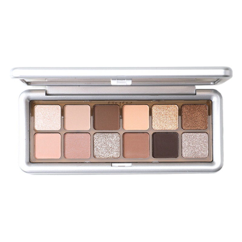 Beauty Phantom Bear Cement Palette 12 Color Eyeshadow Douyin Live Broadcast Pearlescent Explosive Matte Affordable Earth Color Eyeshadow