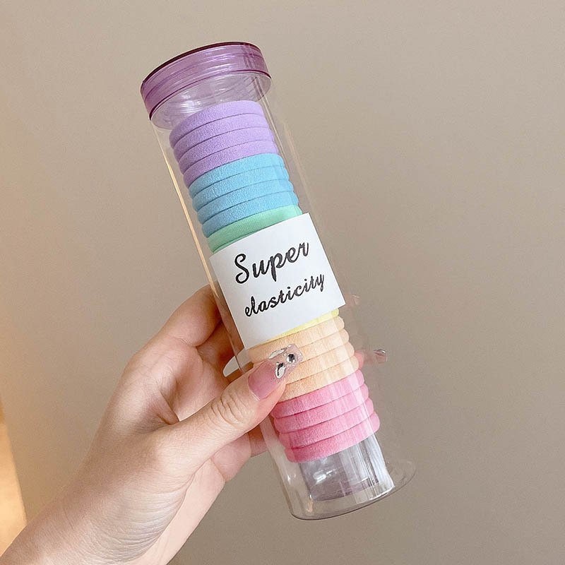 2025 nuevo estilo simple y versátil banda para el cabello sin costuras diadema duradera y de alta elasticidad que no daña el cabello coleta gruesa cuerda para el cabello sombreros