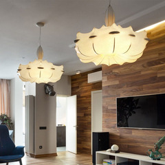 Italian FLOS Cloud Lamp Designer Showroom Duplex Villa Grand Hall Living Room Dining Room Silk Airship Chandelier