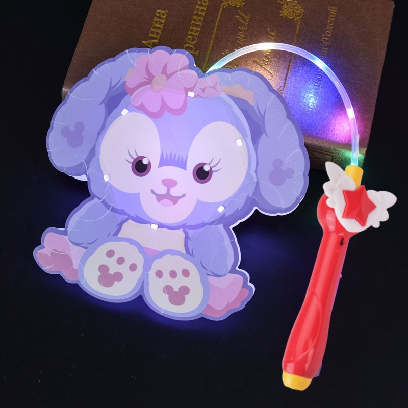 음악 육각형 랜턴-보라색 토끼