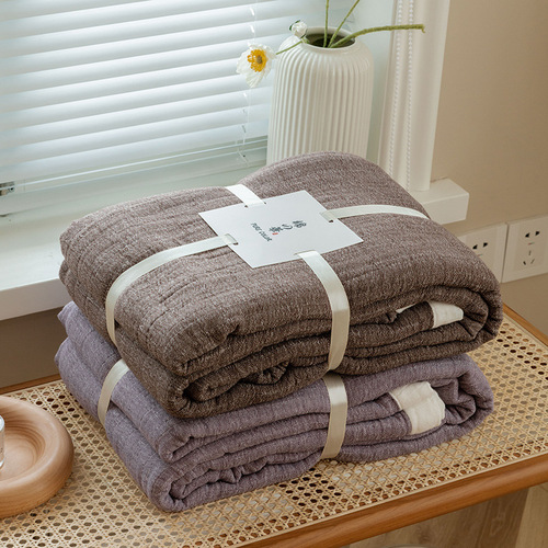 A-class maternity and baby-grade 100% cotton gauze towel blanket, pure cotton summer cool blanket, Japanese-style office nap mat, home use summer thin sheet B