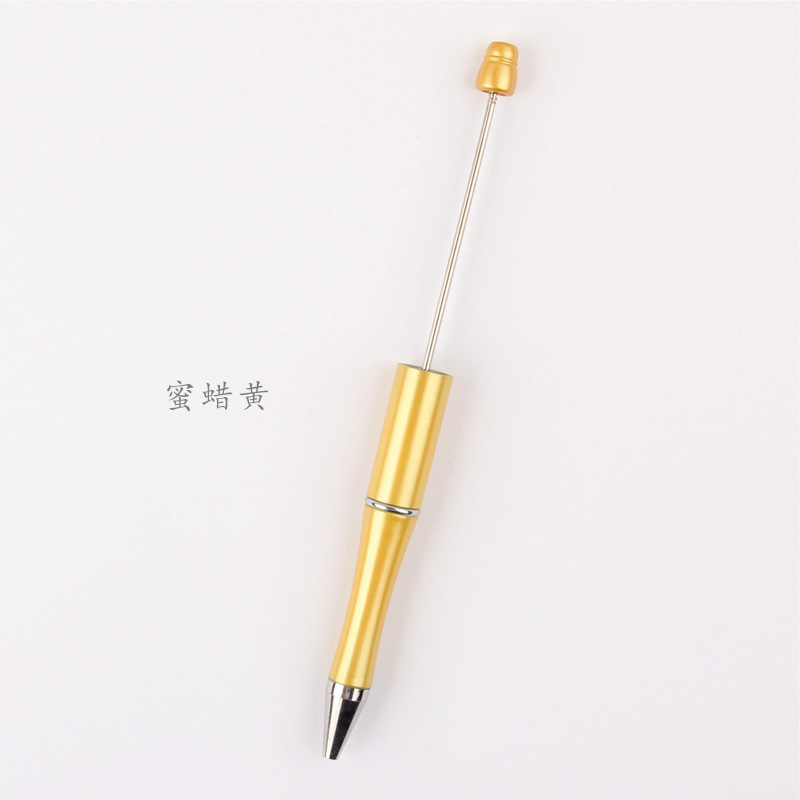 En stock al por mayor creativo de dibujos animados papelería DIY con cuentas bolígrafo logotipo imprimible