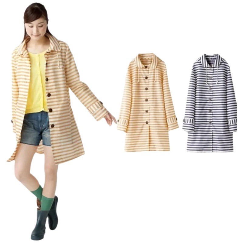 Raincoat for Women, Lightweight Outdoor Windbreaker, Stylish Casual Jacket, Amazon Aliexpress Foreign Trade Printed Striped Raincoat Raincoat for Women, Lightweight Outdoor Windbreaker, Stylish Casual Jacket, Amazon Aliexpress Foreign Trade Printed Striped Raincoat