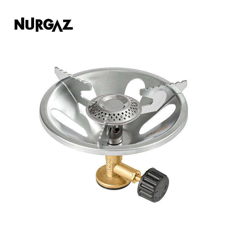 Nurgaz estufa portátil al aire libre camping a prueba de viento integrado picnic estufa de gas licuado al aire libre feroz estufa