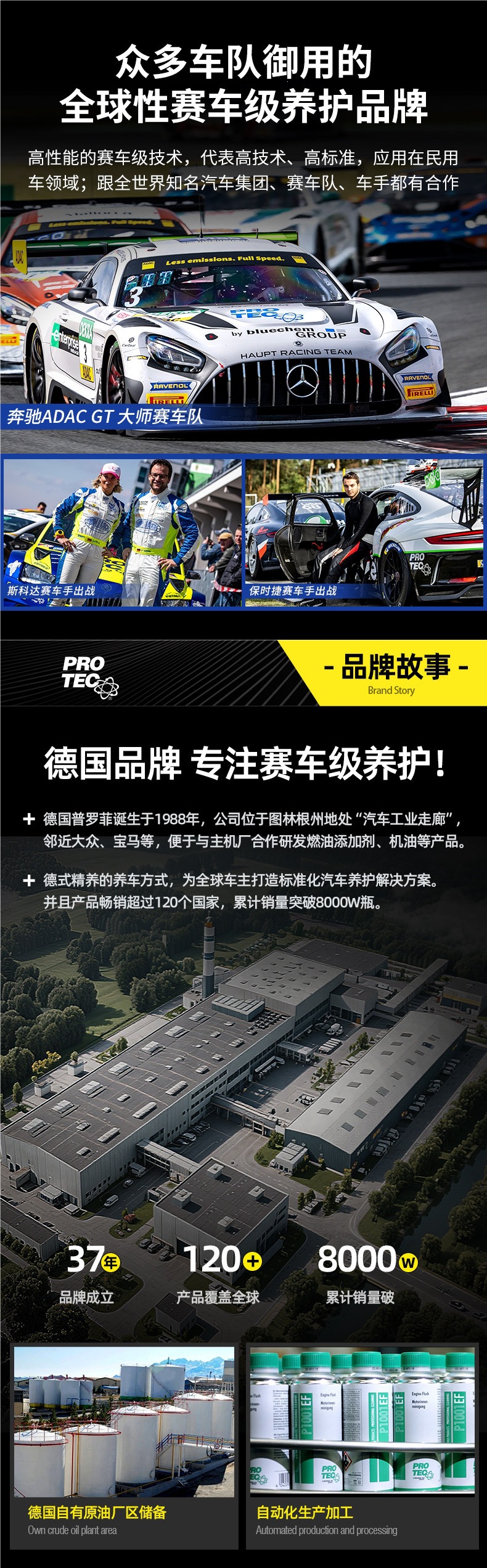 German Profi Anti-Wear Oil Additive Nano Anti-Wear Protective Agent Engine Noise Reduction Powerful Repair Agent