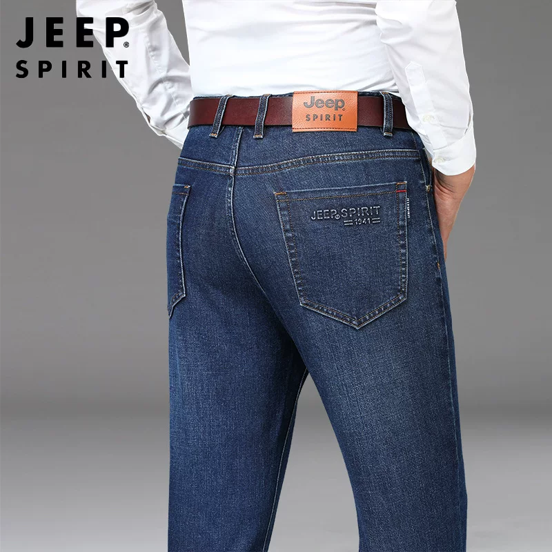 JEEP SPIRIT Цветные джинсы для отдыха, осень, средний пояс