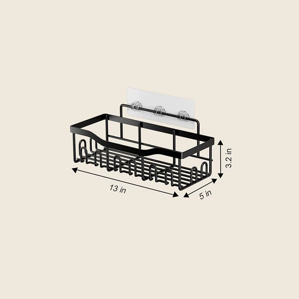 10 hook bathroom rack large