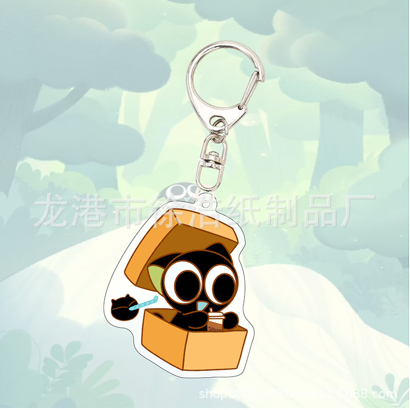 罗小黑挂件钥匙扣创意卡通动漫电影周边谷子可爱包包挂饰|undefined