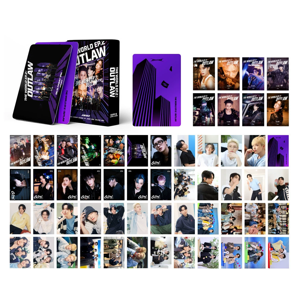 ATeez Интегрированная карта 55 карт Jin Hongzhong Jongho Park Xinghua Yunho Cui Зонт MINGI