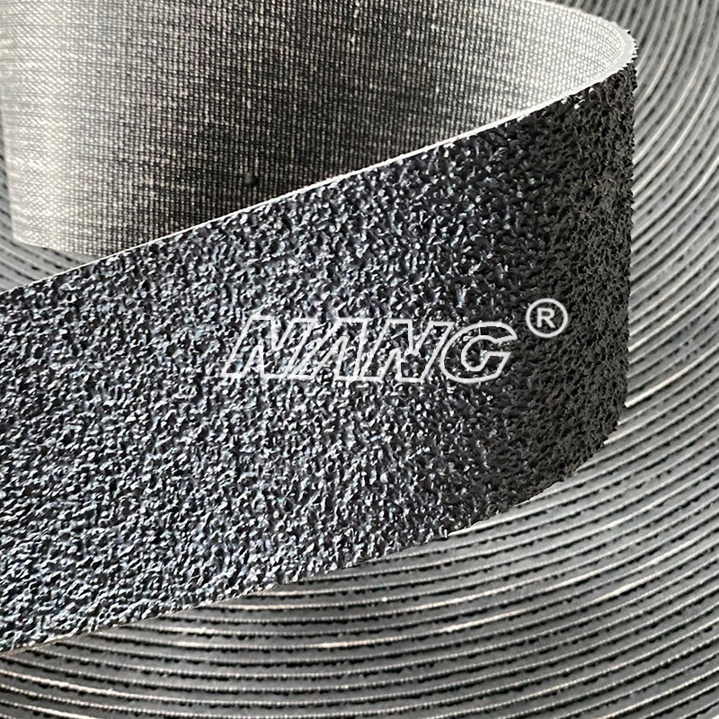 刺皮厚2.5mm糙面带 大花纹灰色糙面皮织布机配件批发