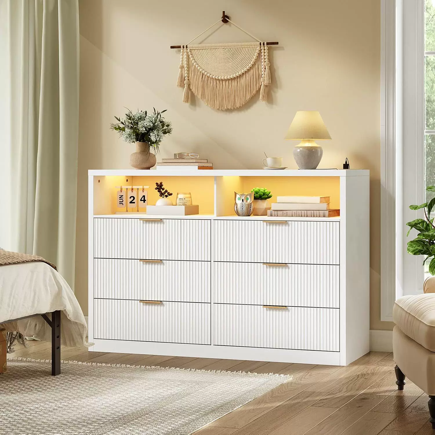 跨境床头柜卧室储物柜简约现代五斗柜轻奢抽屉柜收纳柜子三六斗橱