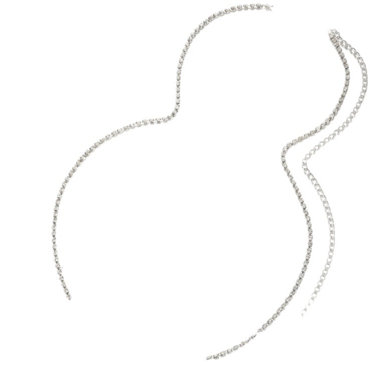 Sexy Rhinestone Waist Chain For Women Sparkly Bikini Bodychain_voghion.com